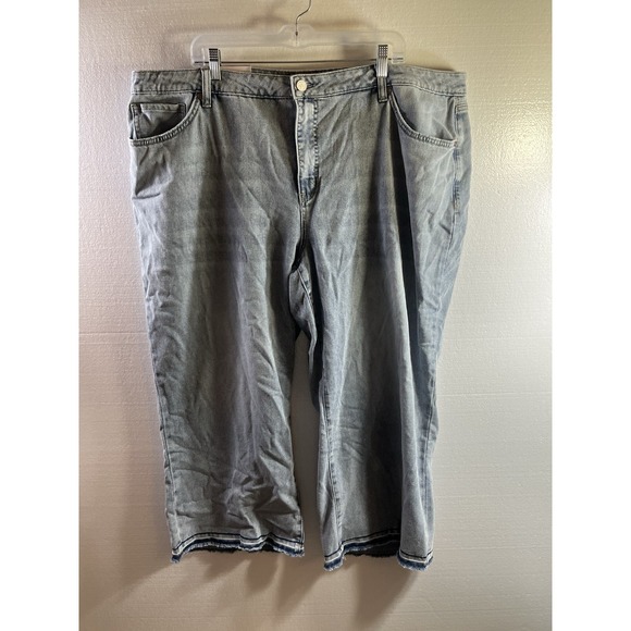 Edited By Remi Bader Denim - Edited by Hunter McGrady Women's Wide Leg Jean Size 22 NWT